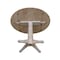 International Concepts Round 42 in Round Dual Drop Leaf Pedestal Table, 30.3 inH, Washed Gray Taupe, 42 W, 42 L, 30.3 in H K09-42DPT-27B - alternate 8